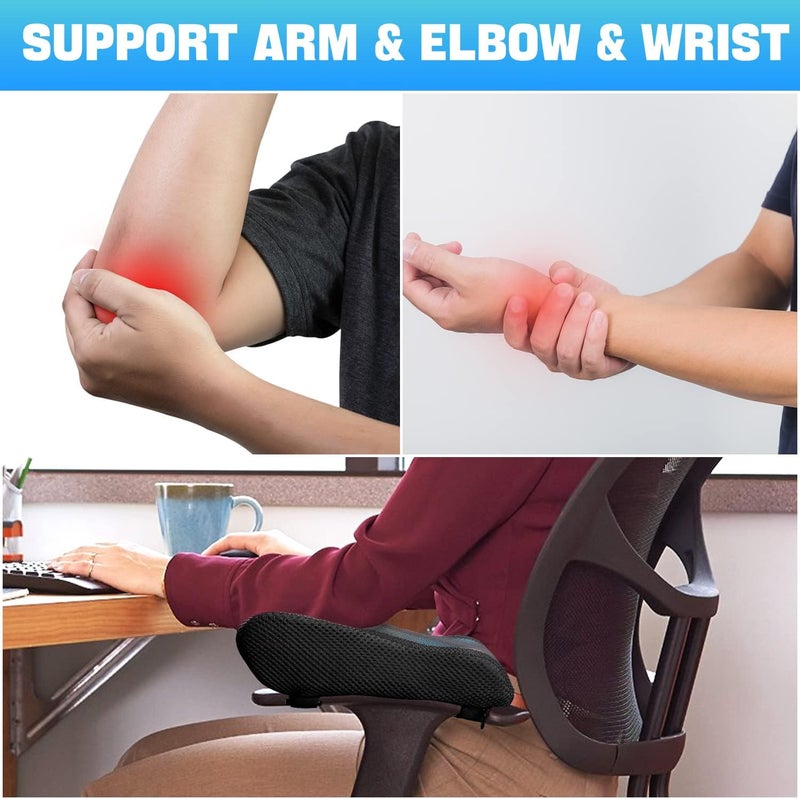 EIMMBD Office Chair Arm Pads Covers-Ergonomic Armrest for Desk and Chair Office Chair Armrest Covers, Office Chair Arm Pads for Elbows and Forearms, Office Chair Cushion for Gaming Accessories - Image 5
